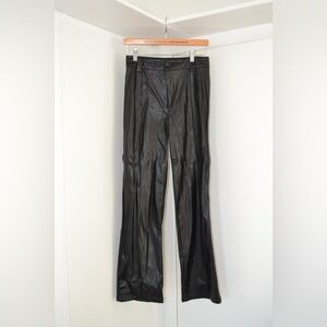 Black Faux Leather Pants